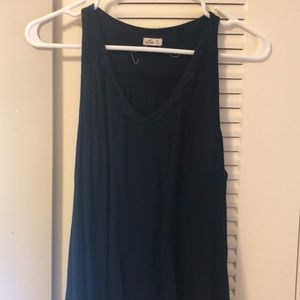 hollister navy tank top
